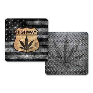 Set of 10 Cannabis Paper Coasters - HIGHWAY
